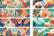 Abstract Botanical Patterns, a Pattern Graphic by BilalGfx (Thumbnail 2 of 5)
