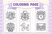 Cute & Groovy Coloring Book, a Decorative Illustration by HueNestify (Thumbnail 3 of 4)