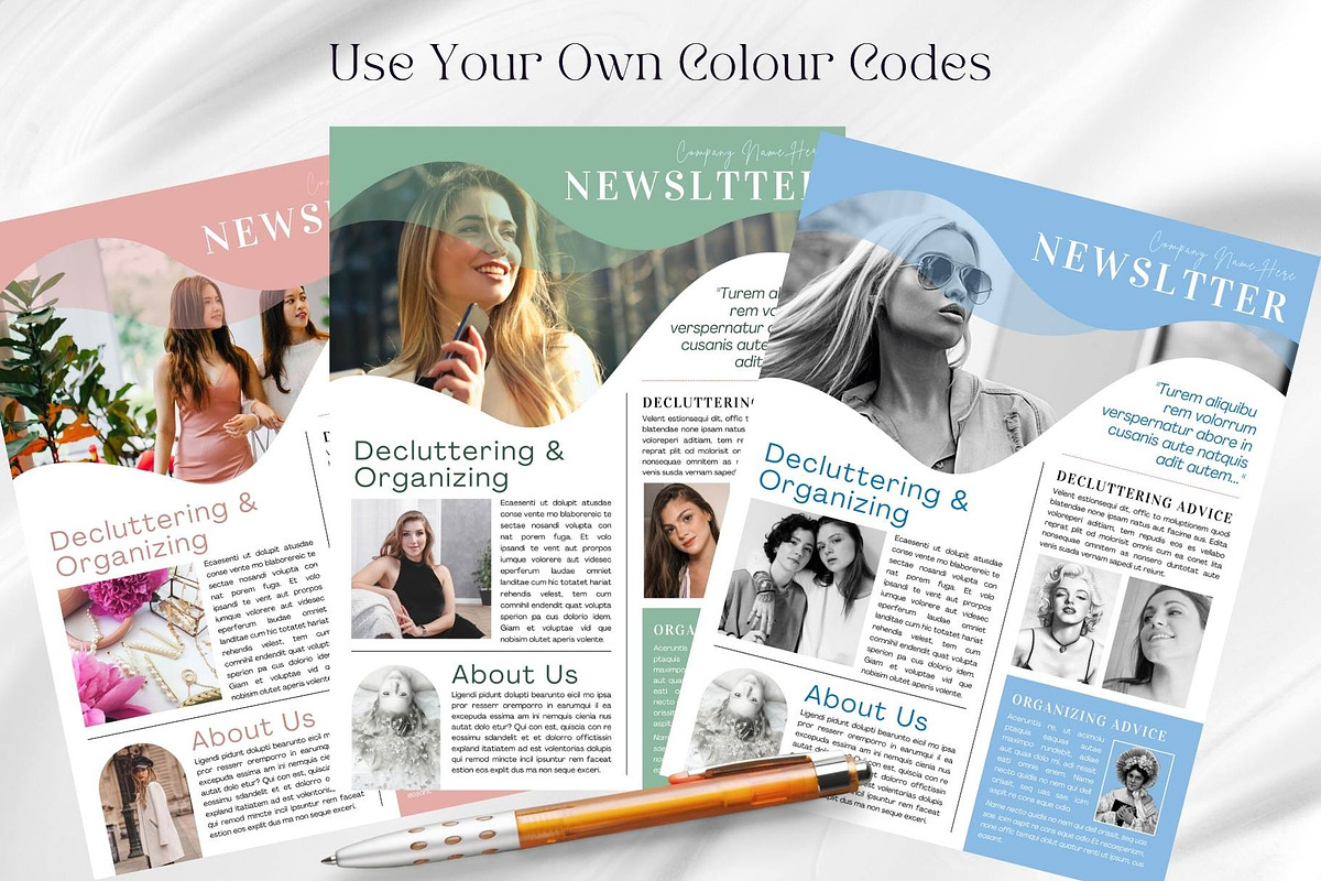 Canva newsletter template for fashion preview 5