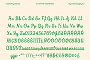 CS Dainty Stamp, a Script Font by Craft Supply Co. (Thumbnail 8 of 8)