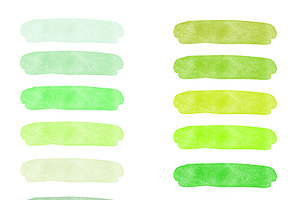 100 Watercolor Brush Strokes