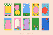 Bloom! - Retro Floral Collection, a Background Graphic by cocomomo (Thumbnail 10 of 11)