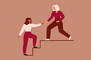 Career Ladder Assistance, a Person Illustration by Mary Long (Thumbnail 1 of 4)