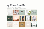 15 post Insta Marketing PSD Template, a Social Media Template by vanderdysDesign (Thumbnail 1 of 3)