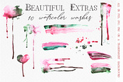 Rose Petals. Font duo + Bonuses., a Script Font by Red Ink (Thumbnail 11 of 13)