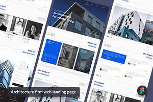 Architect - Landing page design, a Landing Page Template by anchor_point_heshan