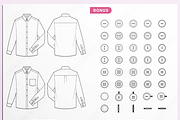 Vector Shirt Design Set, an Illustration by HYDNSTUDIO (Thumbnail 2 of 9)