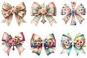 Spring Floral Cross Coquette Bow PNG, a Graphic by CitraGraphics (Thumbnail 3 of 3)