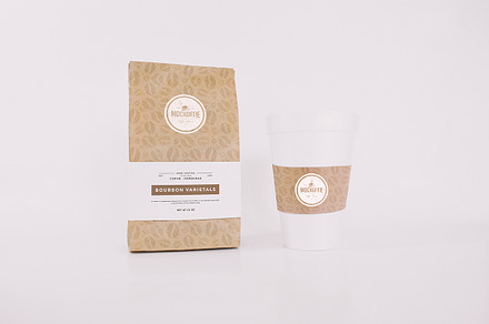 Coffee Bag and Cup Mockup