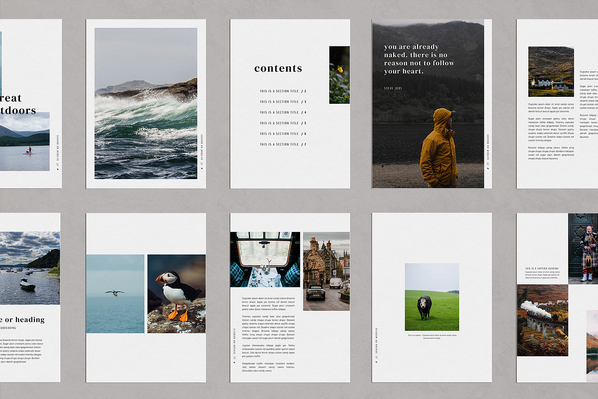 Rhiannon Lookbook Template, a Magazine Template by Atlas & Anchor Designs (Photo 4 of 9)