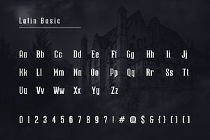 'DRACULA' Multi Language Serif Font