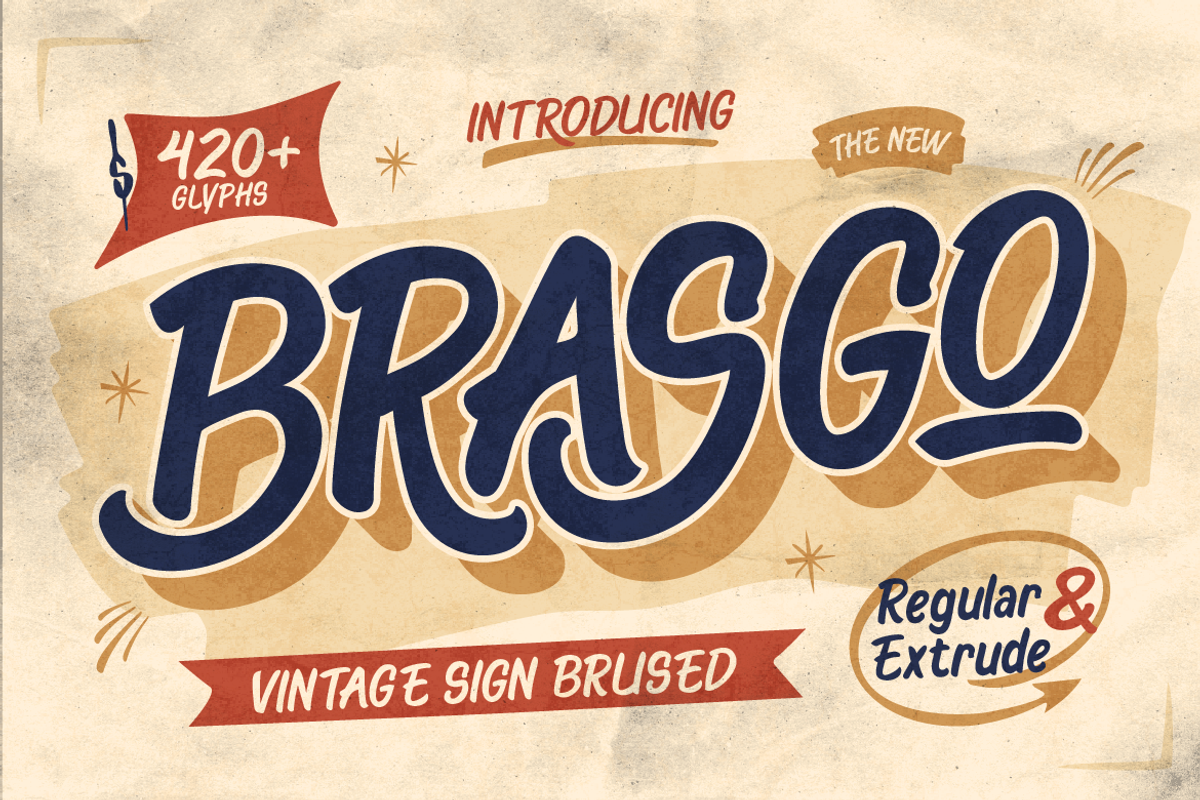 Brasgo, a Handwritten Font by Burntilldead (Photo 1 of 12)