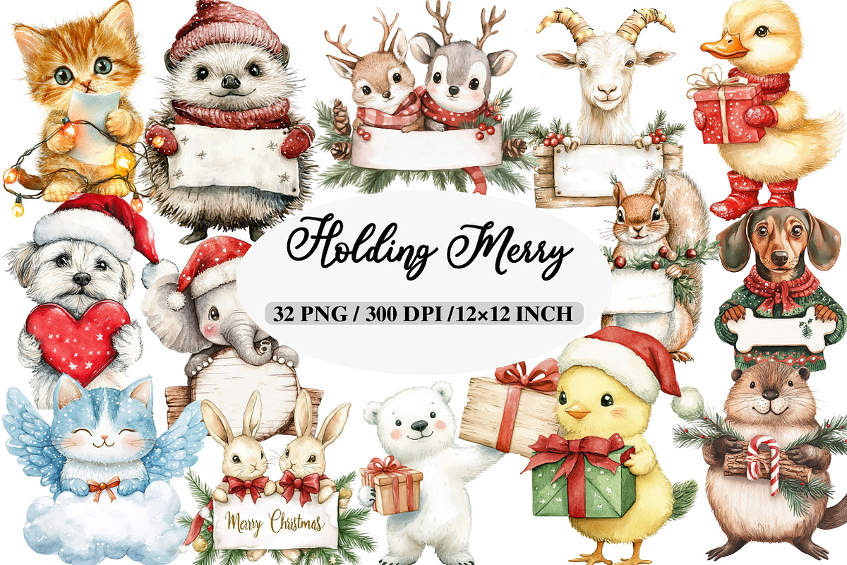 African American Christmas Clipart, an Illustration by Daily.Designs (Photo 1 of 5)