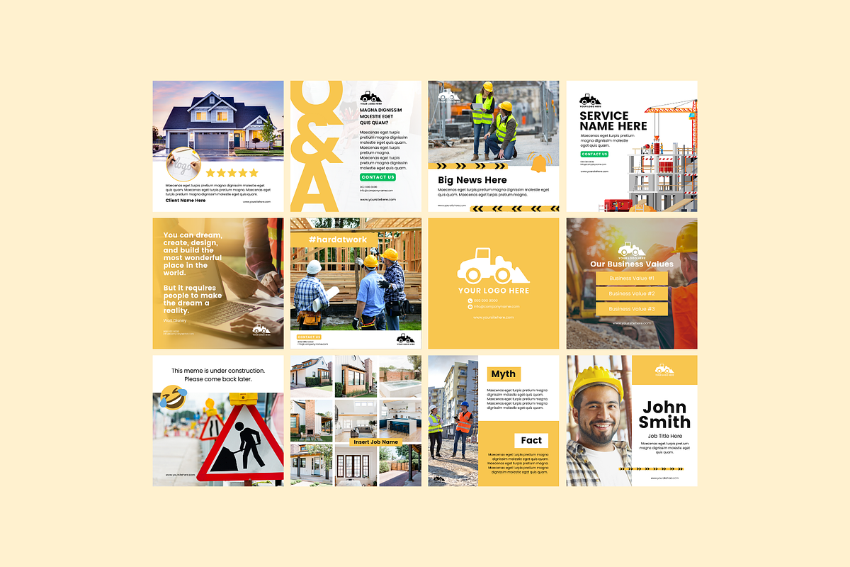 Construction Social Media, a Social Media Template by Sincerely Media (Photo 7 of 8)