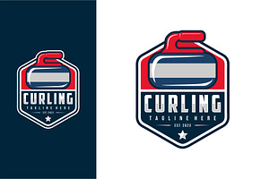 Logo For Curling Sport Team