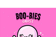 BOO-Bies Ghost, a Seasonal Illustration by MISS CHATZ (Thumbnail 3 of 3)
