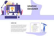 Graphic Designer Resume PSD, a Resume Template by Halfcircle (Thumbnail 2 of 2)