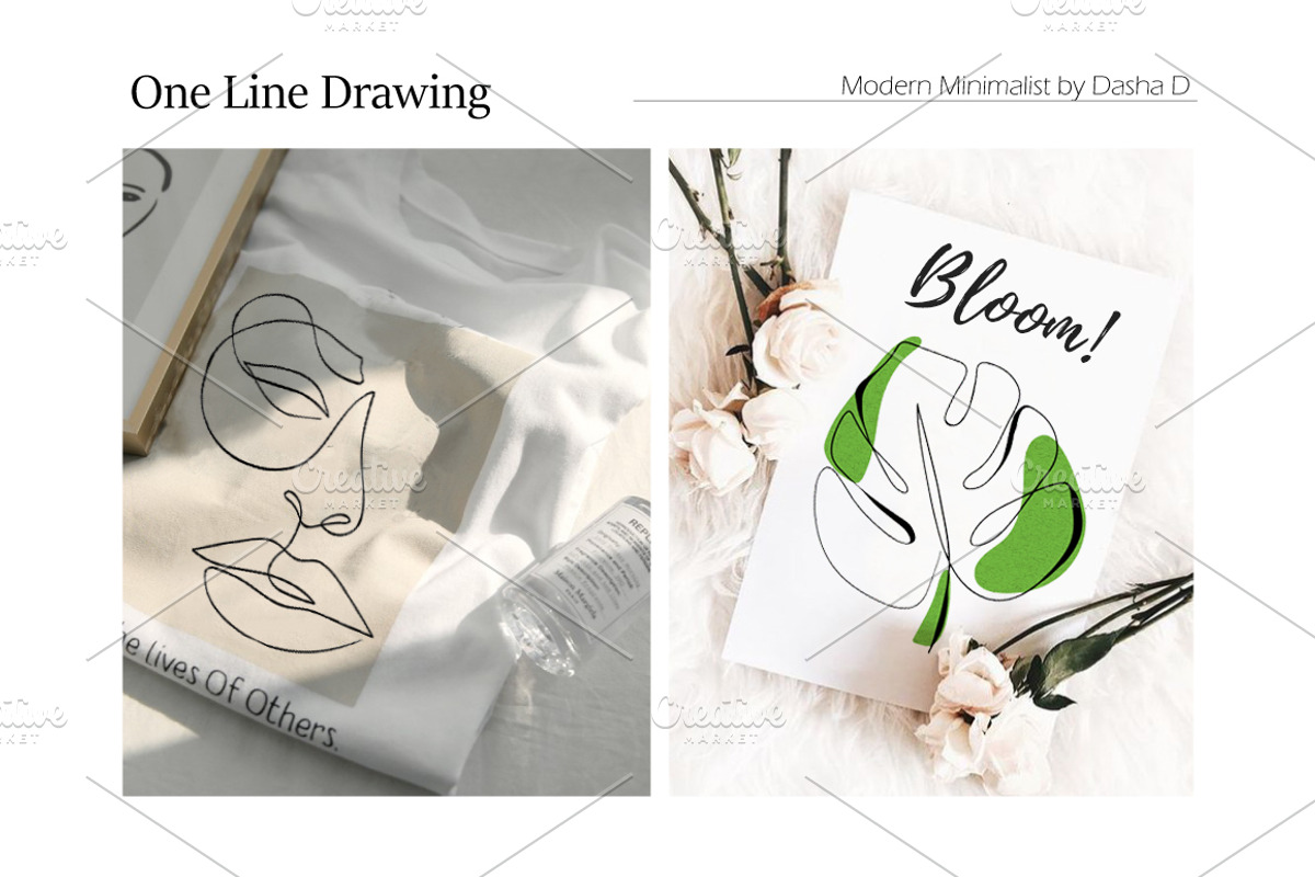 One Line Drawing Minimal Art, a Person Illustration by Dasha_D (Photo 3 of 5)