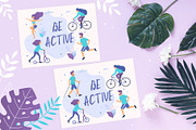 Stay active, be healthy!, a Healthcare Illustration by SvetaDraws (Thumbnail 5 of 5)