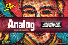 Analog - Square Hand-lettered Font