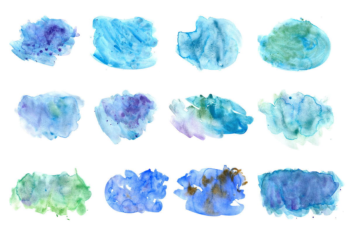 Hand-painted Sparkling Watercolors, a Texture Graphic by Irina (Photo 2 of 9)