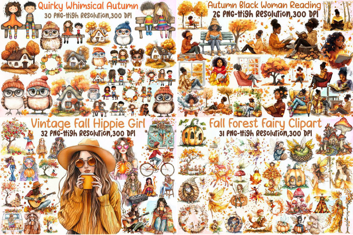 Autumn Clipart Huge Bundle, an Illustration by Sublimation Artist (Photo 10 of 12)