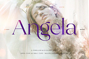 Angela - A Timeless & Elegant Serif, a Serif Font by Annivers Type (Thumbnail 1 of 11)