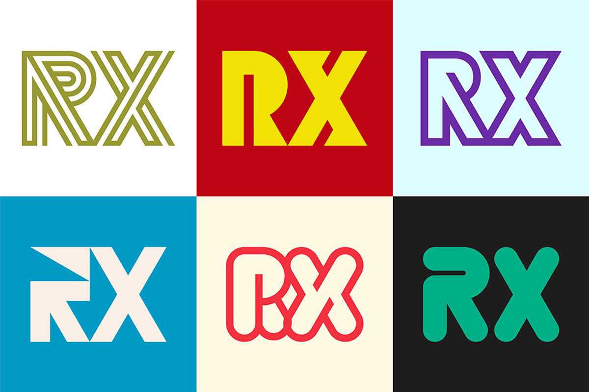 Set of letter RX logos, an Object Graphic by NataliiaVolyk | Creative ...