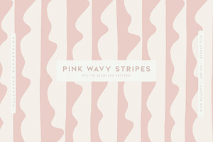 Pink Wavy Stripes