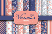 18 Versailles style papers + frames, a Pattern Graphic by CLIPART GARDEN (Thumbnail 1 of 5)