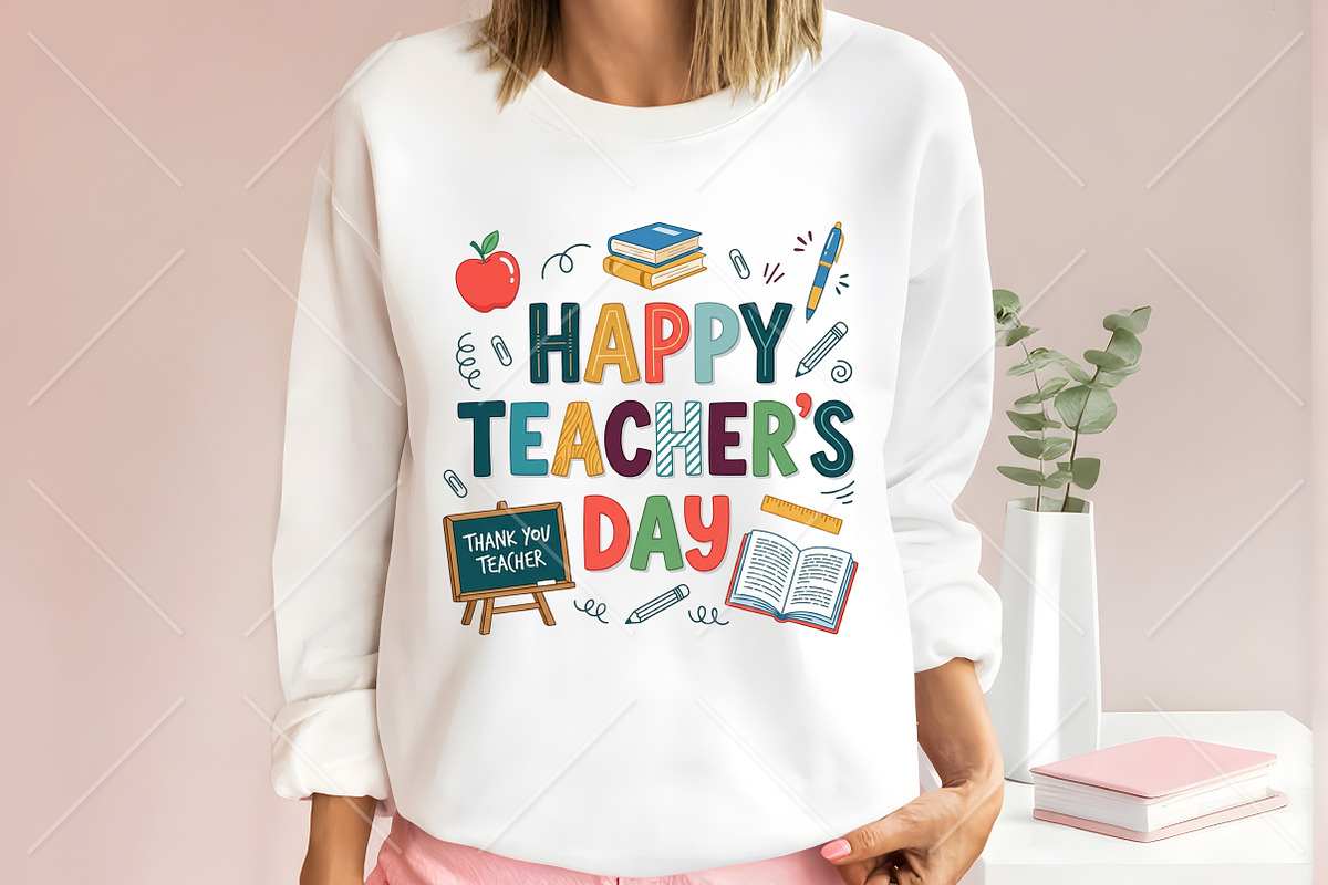 Happy Teacher's Day PNG, a Seasonal Illustration by Canvas Craft (Photo 3 of 5)