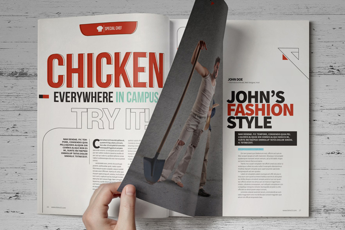 (save 35%)InDesign Magazine Template, a Magazine Template by broluthfi (Photo 2 of 5)