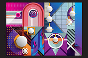 Retro abstract poster design, a Flyer Template by the-sastra (Thumbnail 4 of 5)