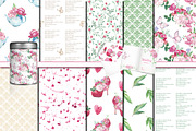 Romantic bouquet watercolor set, an Illustration by DollyPotterson (Thumbnail 6 of 8)