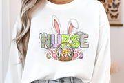 Happy Easter Nurse Sublimation Png, an Illustration by Designking (Thumbnail 6 of 6)