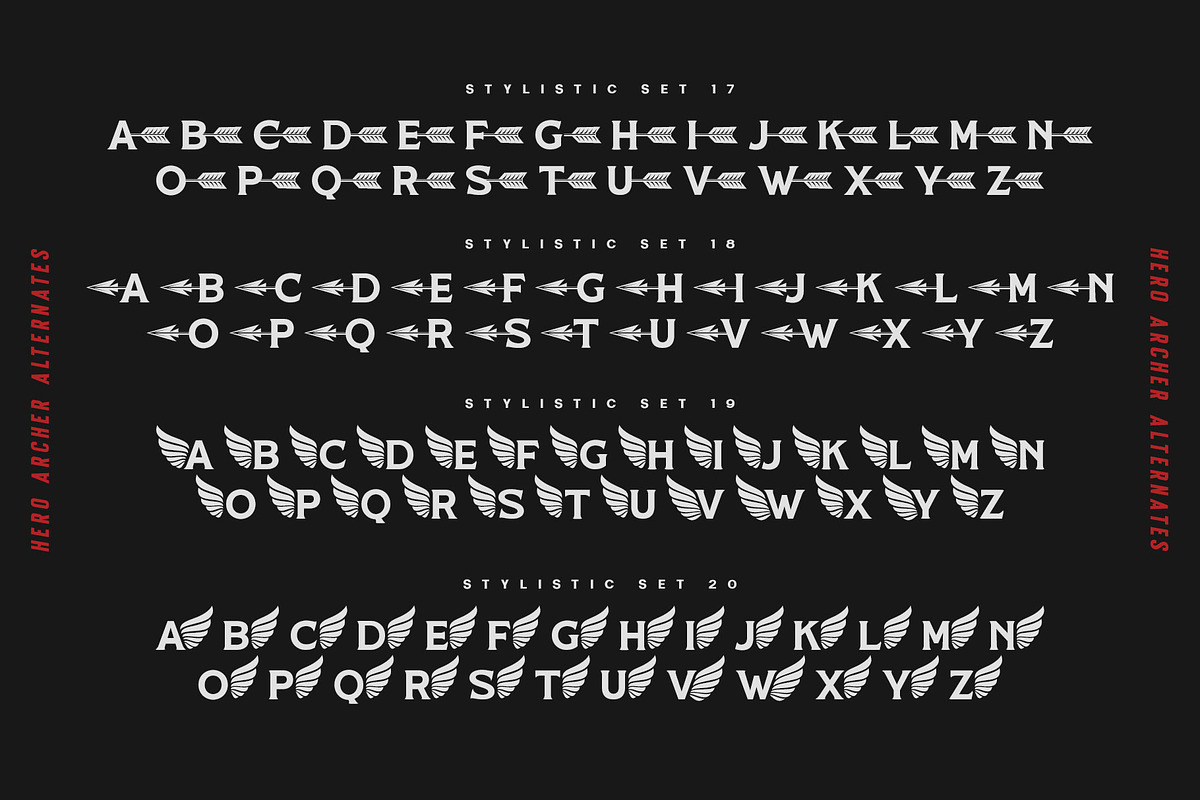 The Hero Archer Typeface, a Serif Font by alit design (Photo 13 of 20)