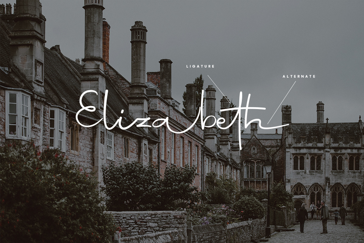 Abretha Elegant Fonts, a Script Font by Beka Studio (Photo 3 of 10)