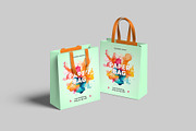 Paper Bag Mockup, a Merchandise Mockup by graphictime (Thumbnail 7 of 12)