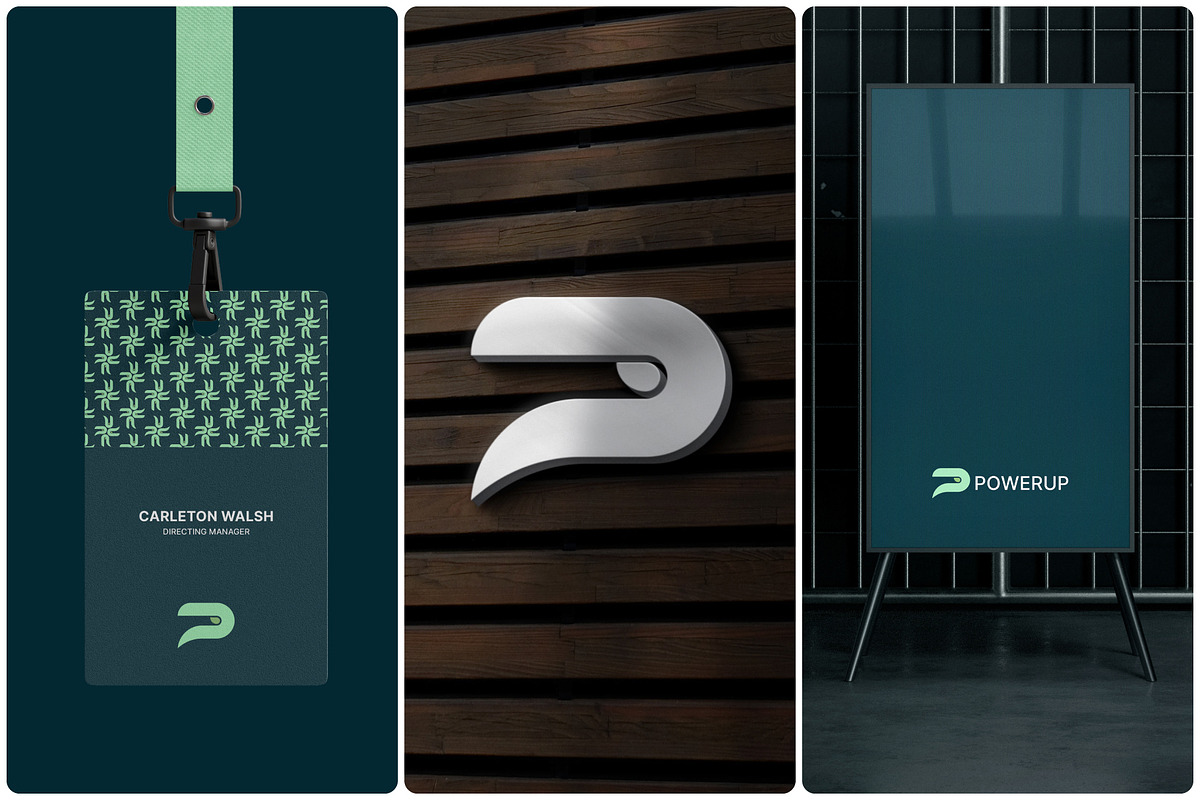POWERUP|Modern Logo Design preview 6