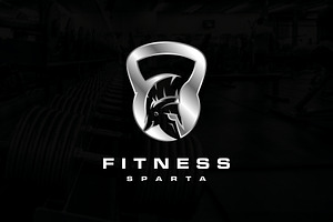 Kettlebell Spartan Gym Silver Logo