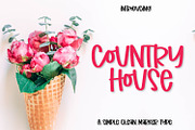 Country House - A Clean Marker Font, a Font by CraftyLittleNodes (Thumbnail 1 of 8)
