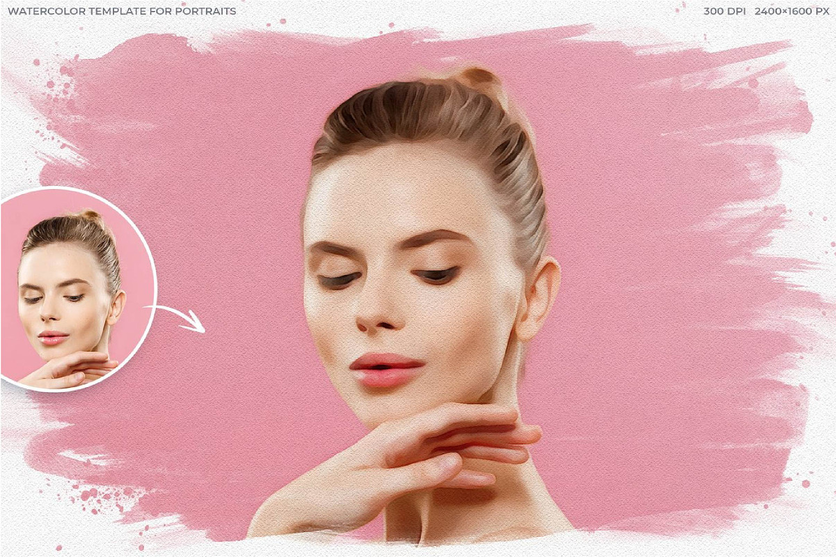 Watercolor photo template, a Templates & Theme by fashionaddict (Photo 5 of 10)