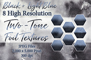Two-Tone Foil Textures - Black/Blue, a Texture Graphic by U + Me Studio (Thumbnail 1 of 3)