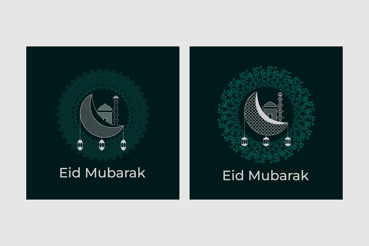 Eid Mubarak Design, a Decorative Illustration by Lakhan1998 (Photo 6 of 6)