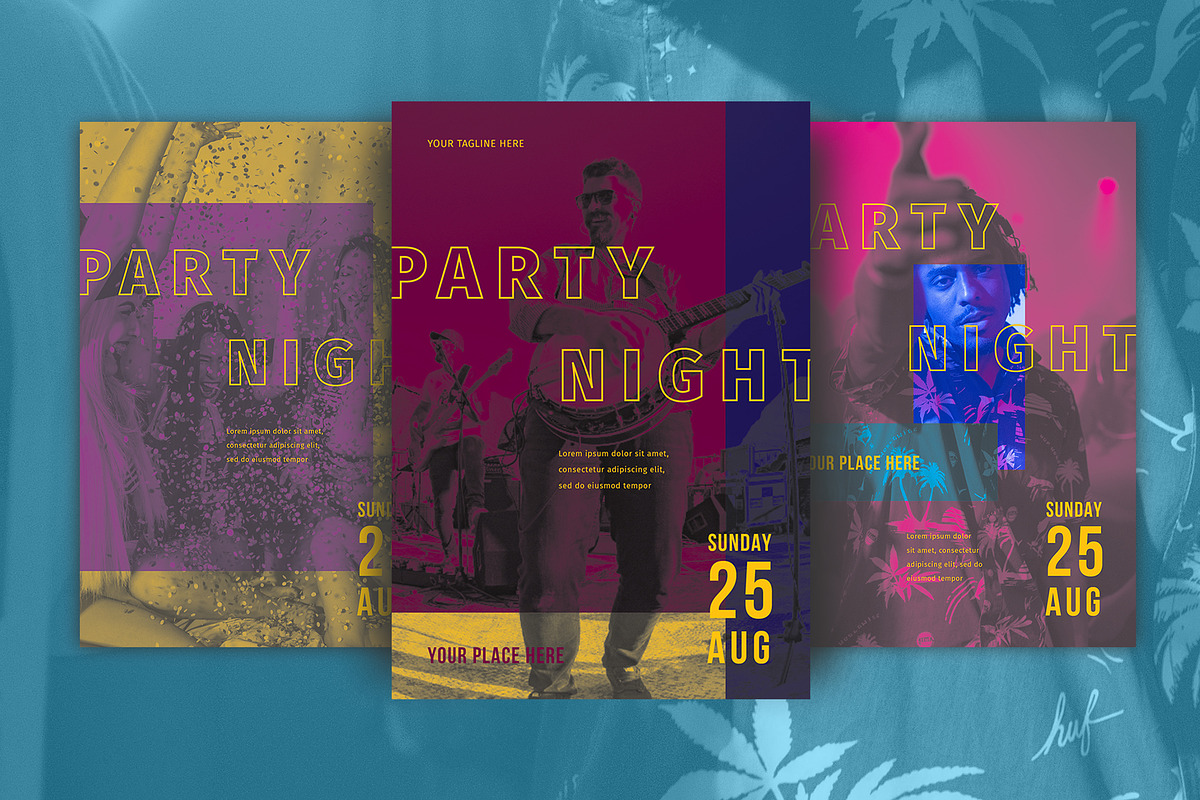 Party Night Flyer Bundle, a Flyer Template by Meknya (Photo 1 of 4)