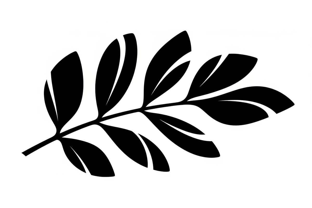 Botanical Leaf Silhouette Bundle, an Illustration by Creativeshirt (Photo 11 of 51)