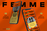 Femme - Stylish & Modern Social Kit, a Social Media Template by Creative Zeune (Thumbnail 1 of 4)
