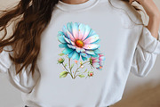 Whimsical Aster Clipart, an Illustration by Designworld (Thumbnail 5 of 7)
