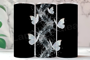 3D Realistic Butterfly Tumbler, a Background Photo by LamanAzalea