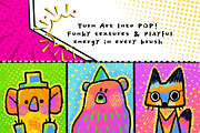 Funky Pop Grunge Procreate Brushes, a Brush Add-On by ProcreateiBox (Thumbnail 6 of 8)